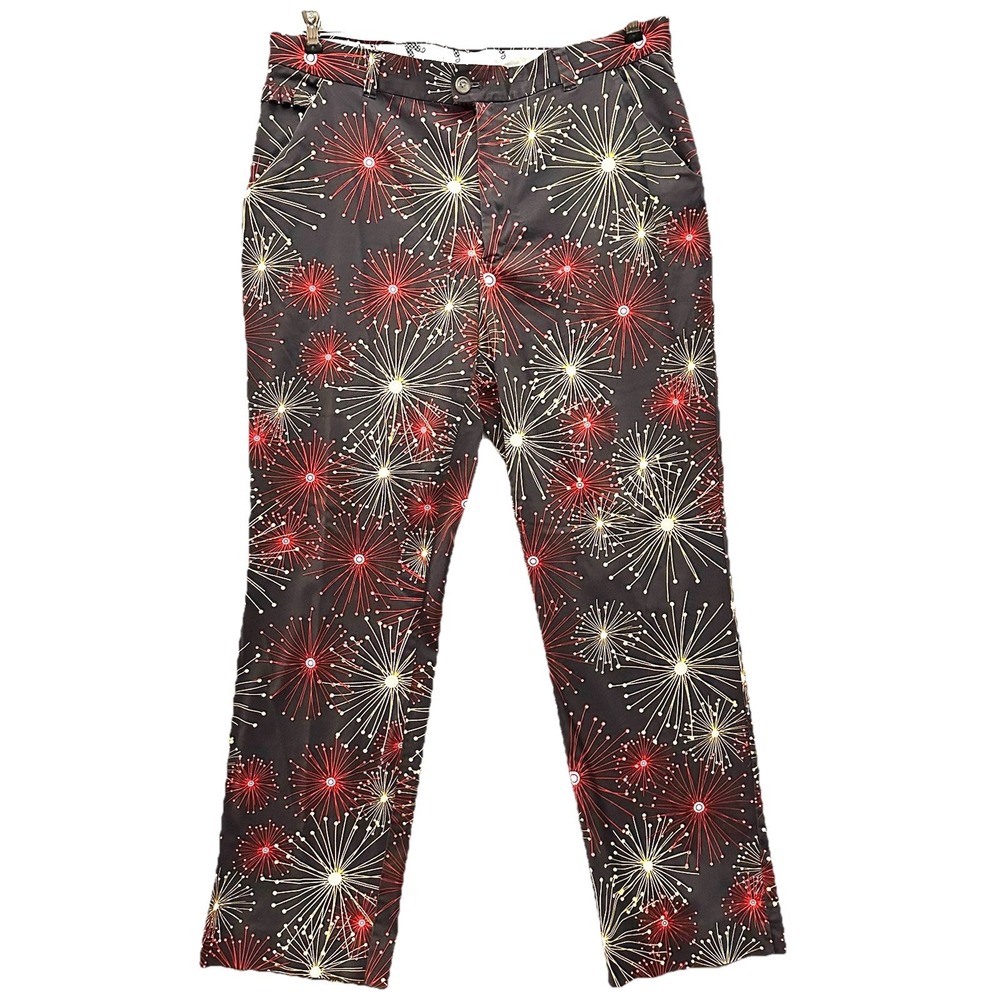 Royal Awesome 38x32 Golf Pants Kaboom Fireworks NYE 4th‎ Of July